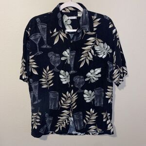 Moda Campia Moda Men’s Button Down Black